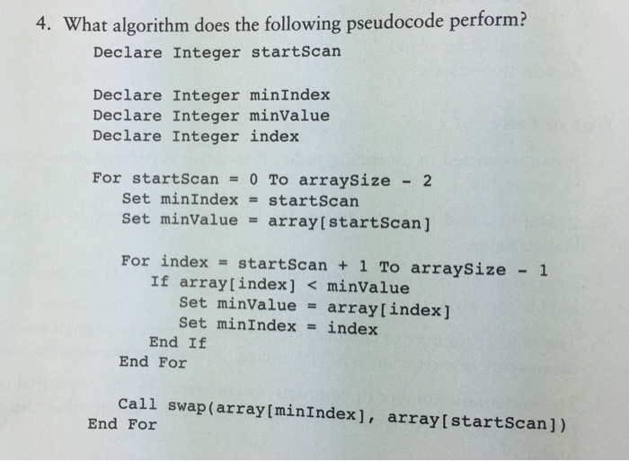  What algorithm does this code perform please help out ASAP. You