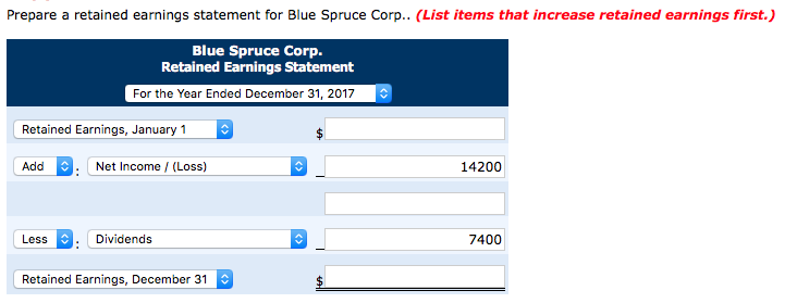 Spruce Corp. on December 31, 2017. 16,800 Accounts payable 9,900 Notes payable