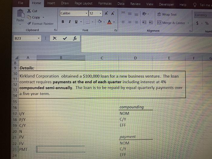 use excel formulas Eile Home Insert Draw Page Layout Formulas Dala Review