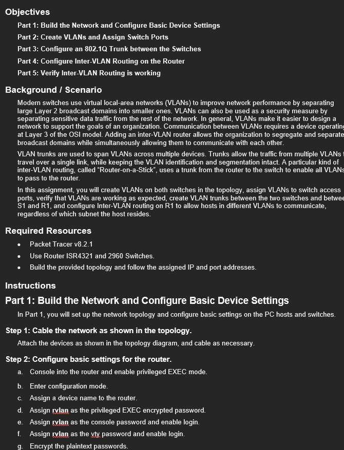 running configuration to the startup configuration file. c. Verify trunking. What happens