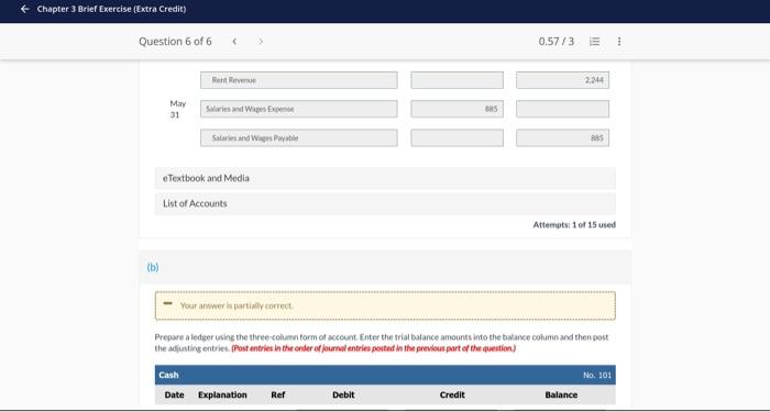 Sunland Company Trial Balance May 31, 2022 Credit Account Number 101 Debit