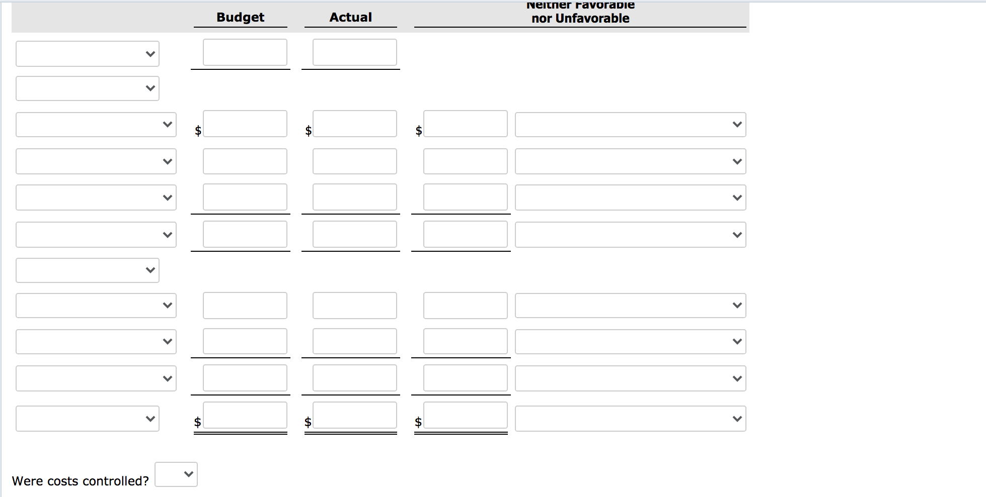 per month are Supervision $3,700, Depreciation $1,900, and Property Taxes $600. The