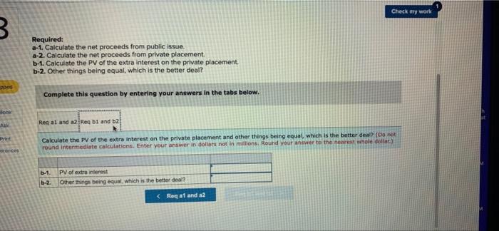 public offering and arranging a private placement. In each case, the issue