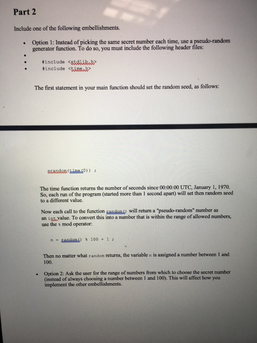 the game "I'm thinking of a number." The program will play the