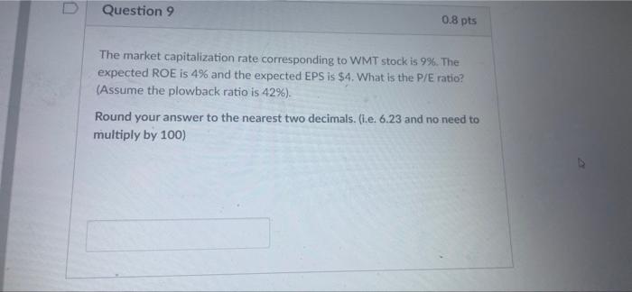 PLEASE HELP ILL UPVOTE YOUR ANSWER IF YOURE CORRECT Question 9 0.8