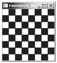 Chapter 15 - Programming question 5 "Checkerboard" Write a program that takes