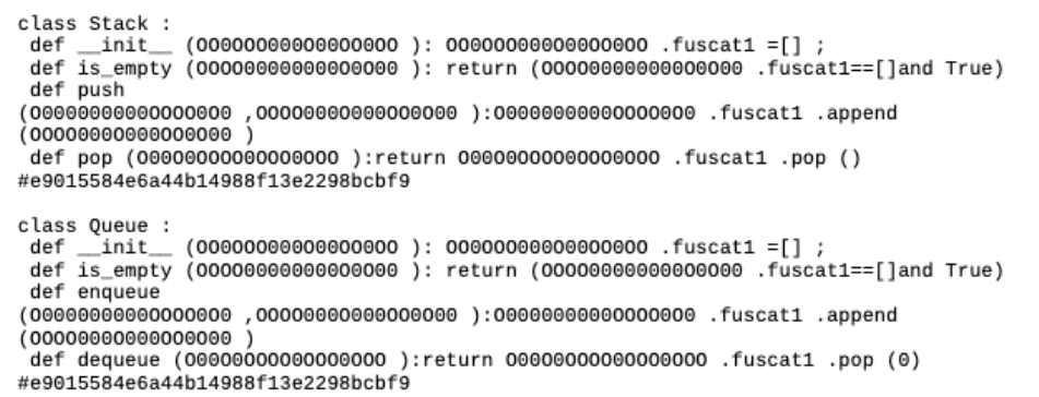 where each operates on either a stack or queue. Then, finish the