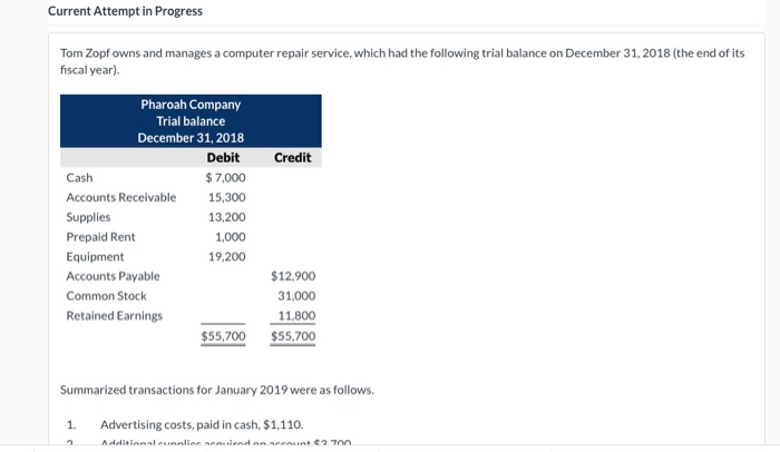  Current Attempt in Progress Tom Zopf owns and manages a computer