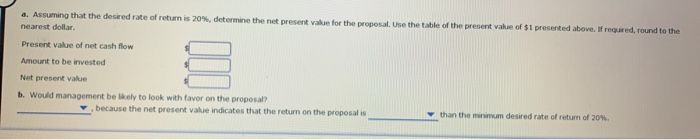 Company in evaluating the purchase of $124,700 of equipment, having a four-year