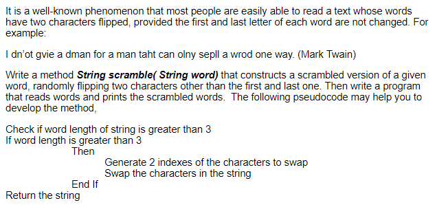 Write a Java Program: It is a well-known phenomenon that most people