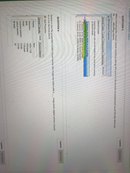  QUESTIONs When selecting the shown sound sampling setting the size of