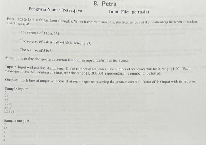 Please write code Petra likes to look at things from all angles.