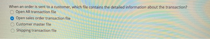 the detailed transaction information? Receiving transaction file Open accounts payable Vendor master