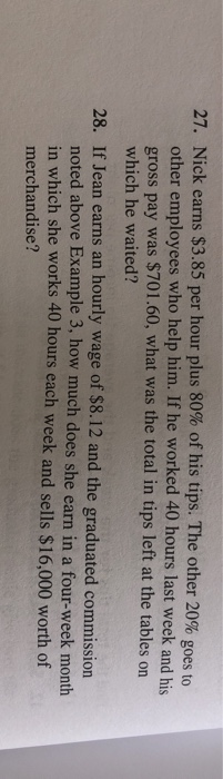 2010 pieces at $0.18 per piece 9. 52 pieces at $3.25 per