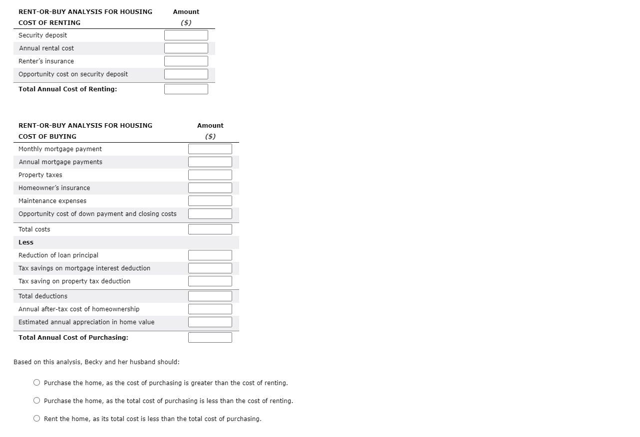  10. Rent versus buy analysis - Part 2 Which is better: