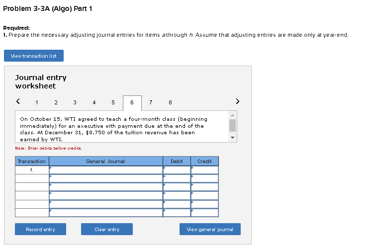 sheet accounts. Its unadjusted trial balance as of December 31 follows, along