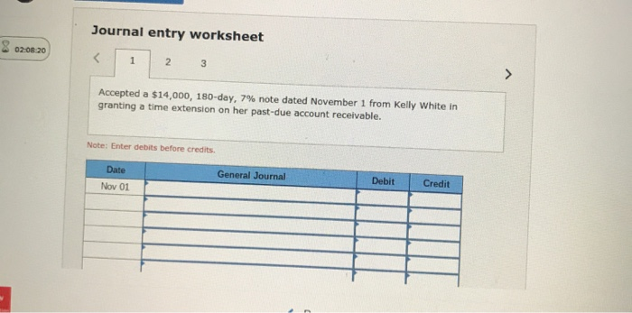 da y, 7% note dated November 1 from Kelly white in granting