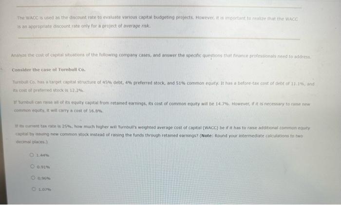 issuing new common stock. The cost of issuing new common stock is