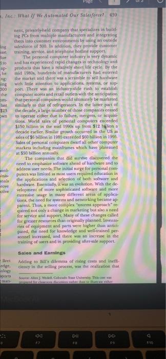 the anticipated B/E point? cases Did . nen Businessland Computers, Inc.: ing