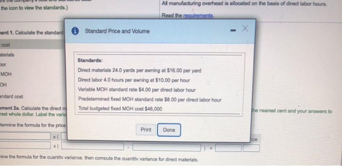 The company allocatos overhoed based on the number of direct labor hours.