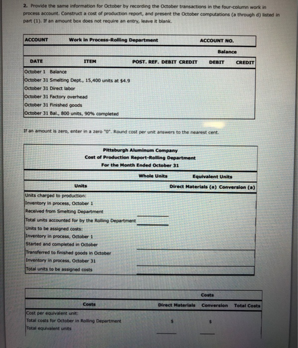 the costs of manufacturing rolled aluminum, which consists of the smelting and