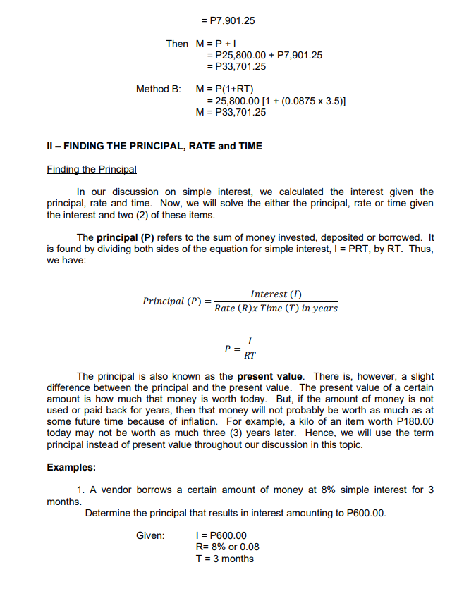 or invested. For instance, an entity may charge 10% per year on