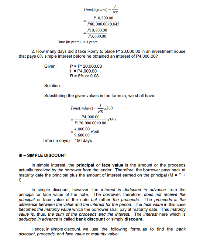 charged on the principal alone for the entire length of the loan.