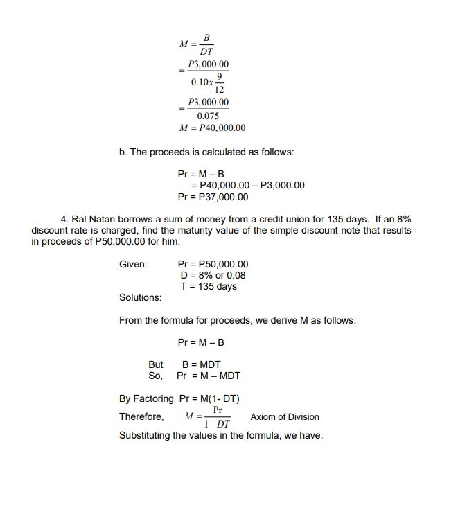 end of the period or deducted in advance in one year or