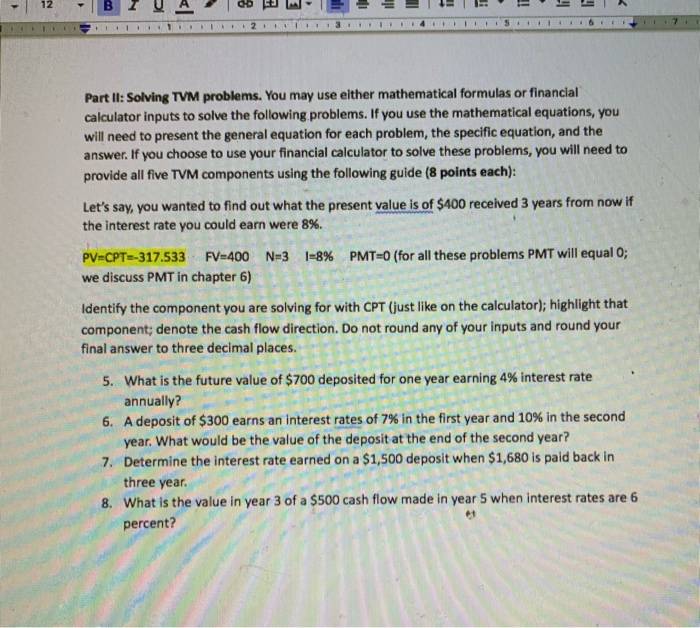 assignments). Your answer(s) to the problems must be clearly identifiable, I will