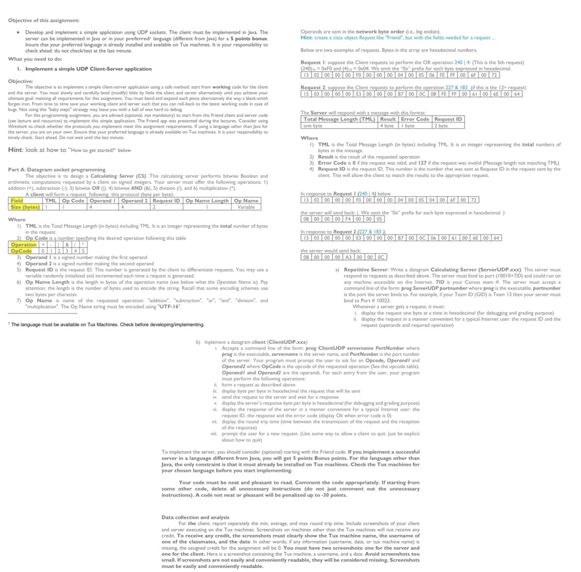  Please help with this Networking programming assignment ! I need both
