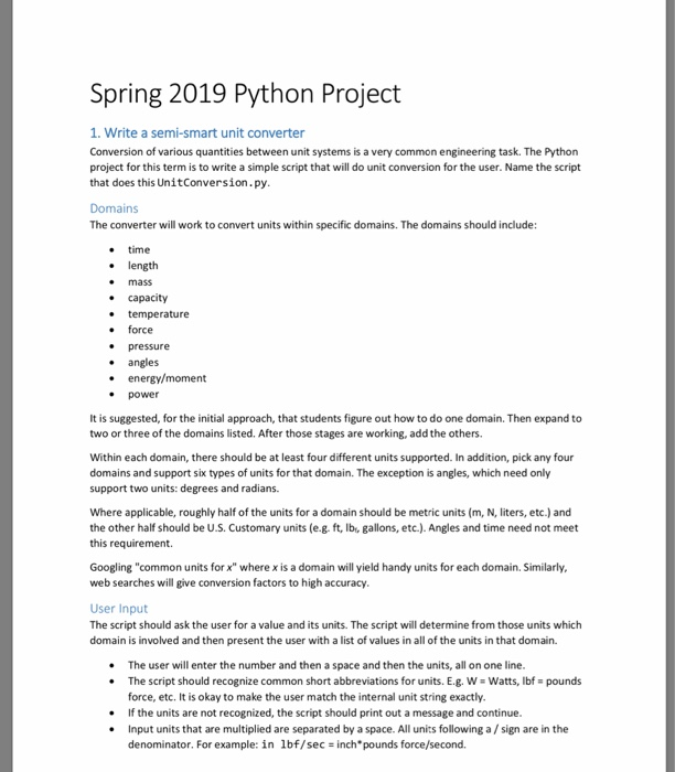 pepject for this term is to write a simple script that will