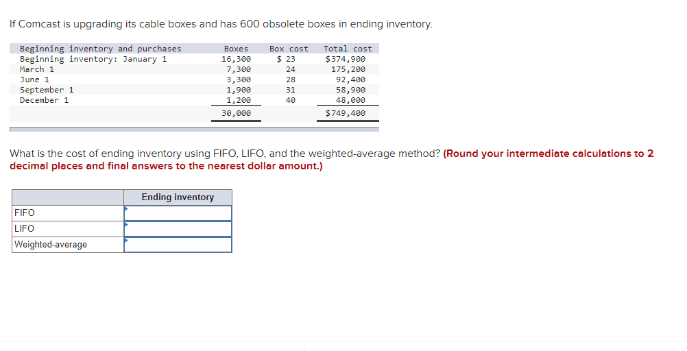 If Comcast is upgrading its cable boxes and has 600 obsolete