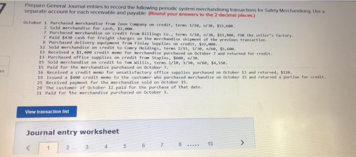 please do it full .using perpetual inventarory system accounting question Prepare General