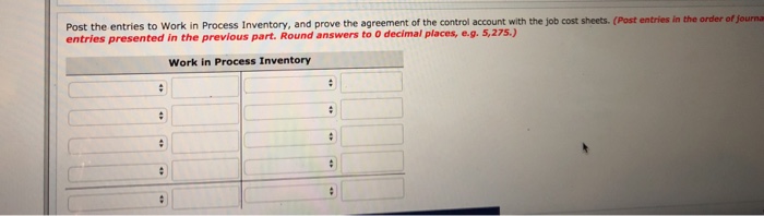 order cost system. On May 1, the company has a balance in