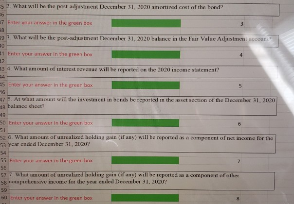 2020 ABC purchased $500,000 par value bonds dated June 30, 2020 at