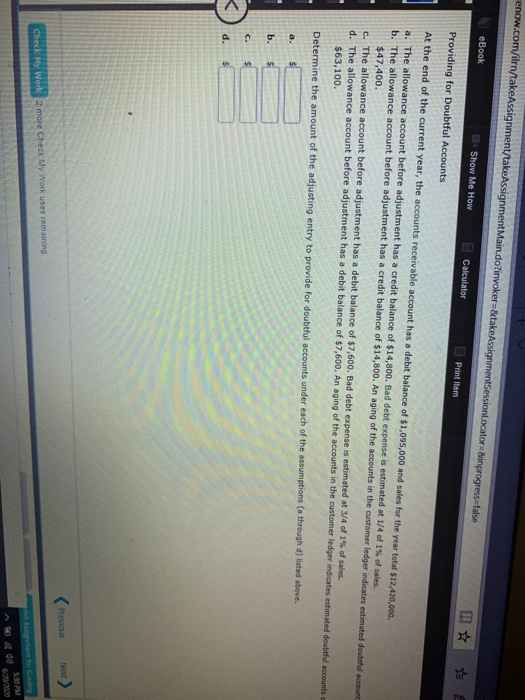  enow.com/ilm/takeAssignment/take Assignment Main.do?invoker=&takeAssignmentSessionLocator Sinprogress=false eBook Show Me How Calculator Print Item