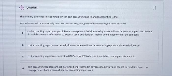 is restricted to simply methods in costing products for businesses. b analyzes