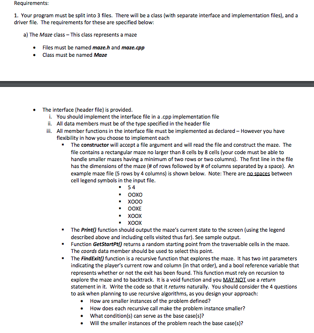 #ifndef MAZE_H #define MAZE_H #include #include struct Coordinate // 2D point consisting
