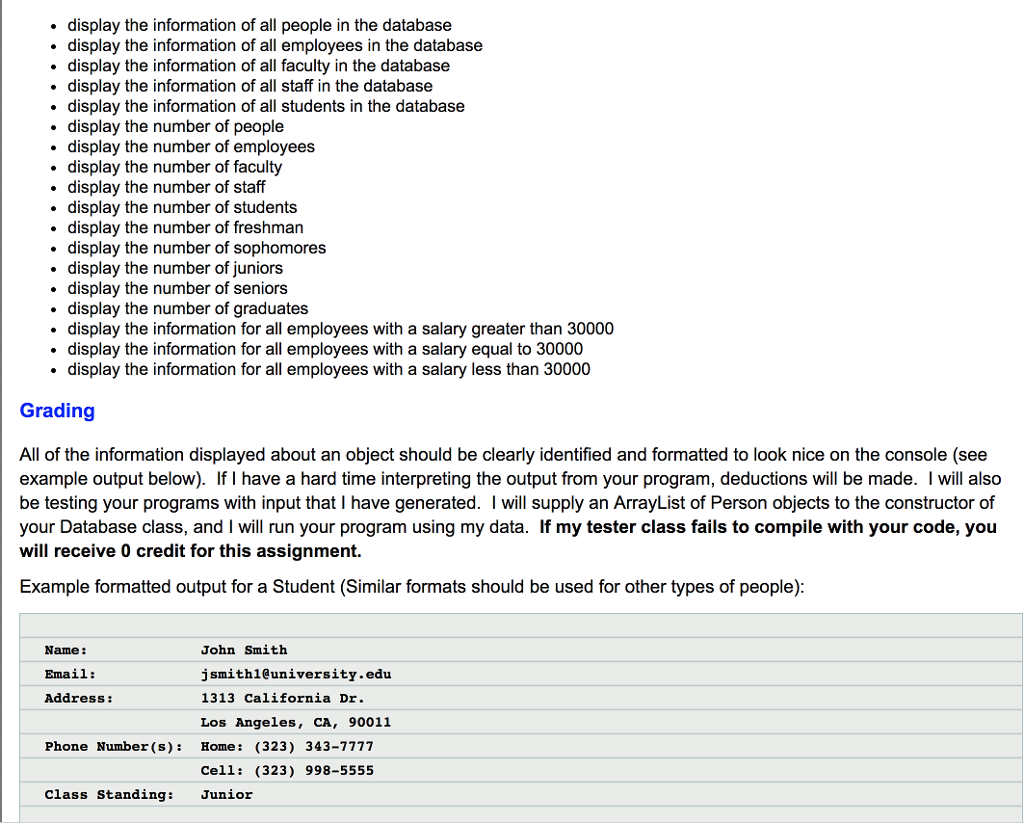 very carefully for each assignment! Programs must be uploaded to CSNS before