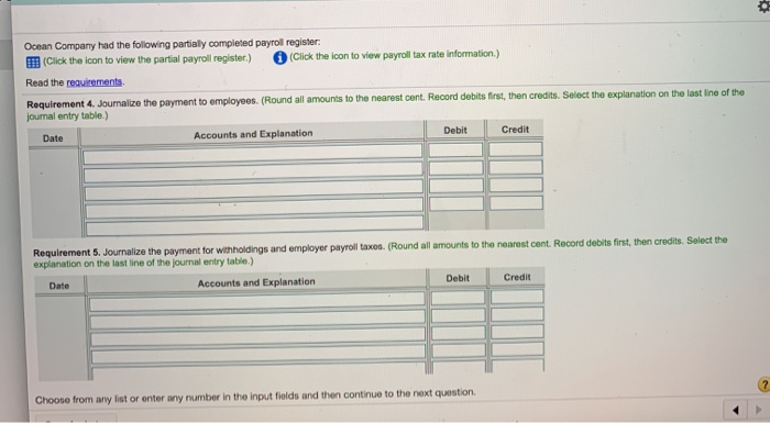 the partial payroll register) Click the icon to view payroll tax rate