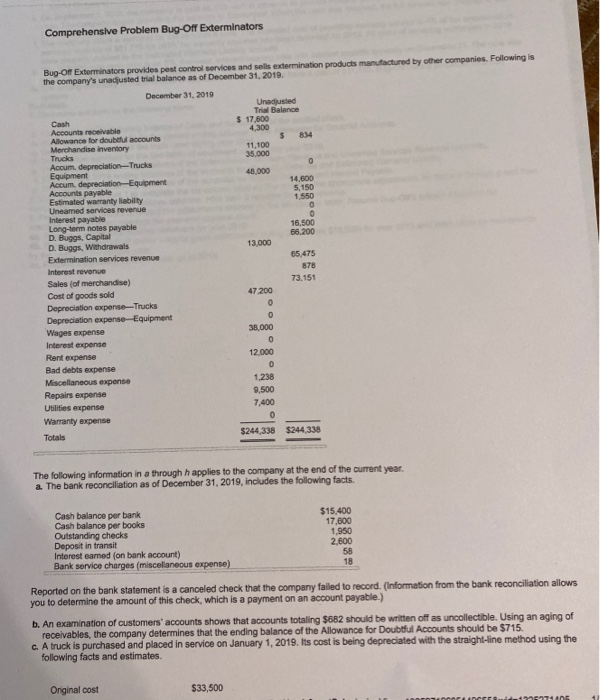  Comprehensive Problem Bug-Off Exterminators Bup-Off Exterminators provides pest control services and