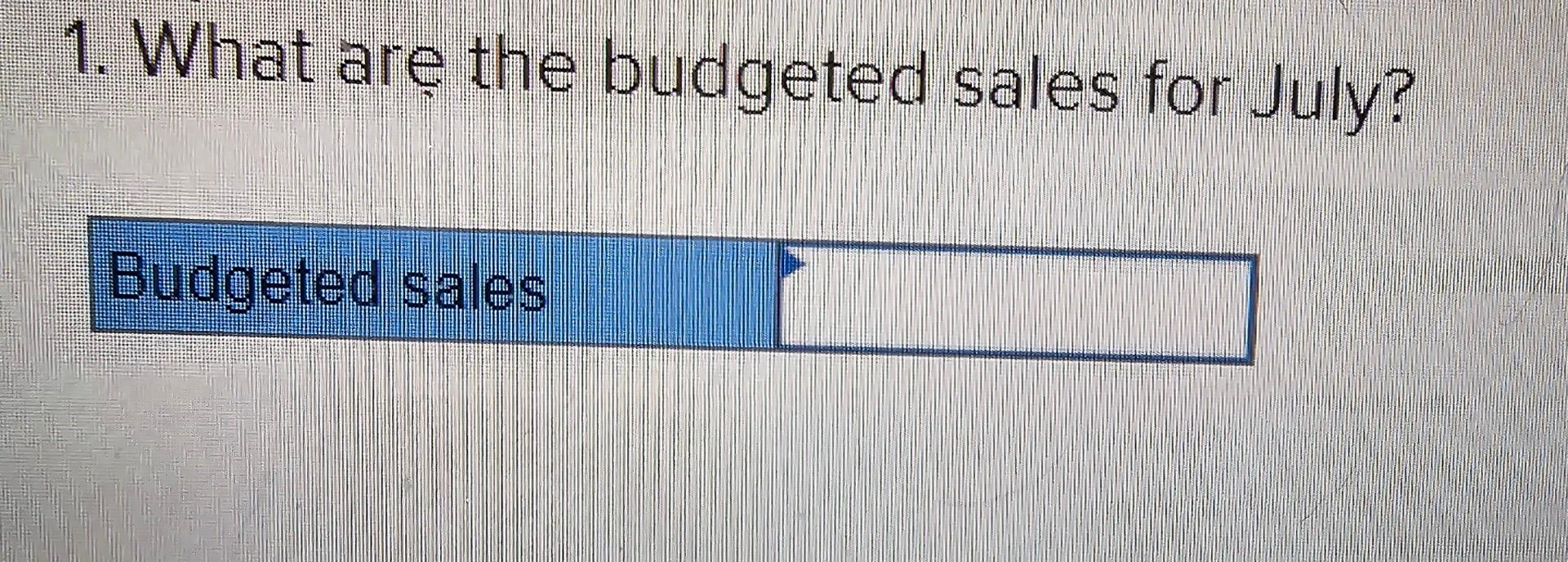 What is the total estimated direct labor cost for July? 5. If