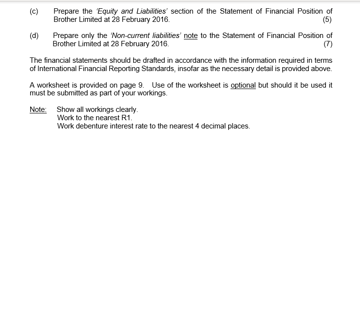 on 28 February 2016 (the end of the financial year) after the