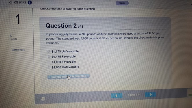  Ch 08 IPP2 6 Choose the best answer to each question.