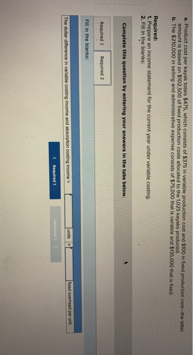 Units produced and sold 13 per unit $ 405,000 per year 25