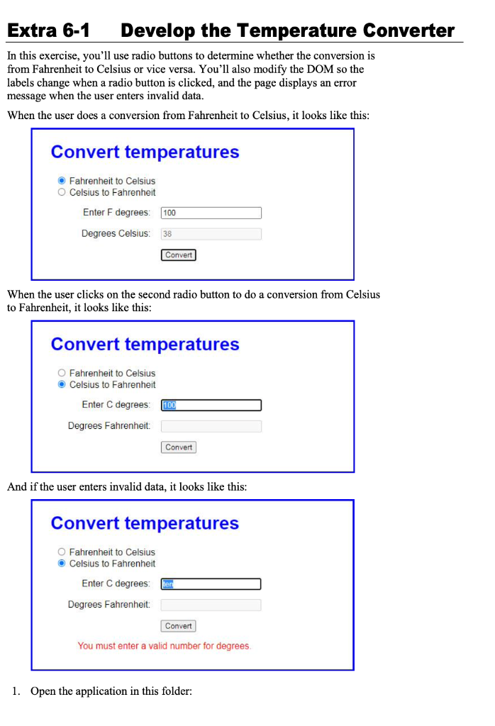 Please match the correct output. JavaScript file (convert_temp.js): "use strict"; const $
