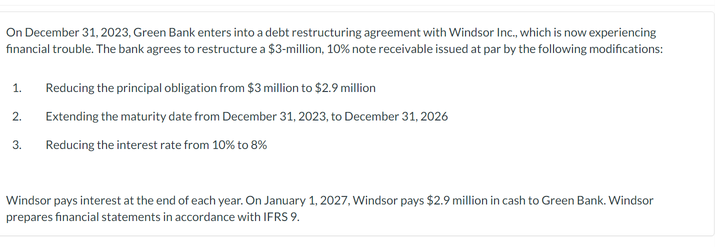 WINDSOR INC. INTEREST PAYMENT SCHEDULE AFTER DEBT RESTRUCTURING EFFECTIVE INTEREST RATE