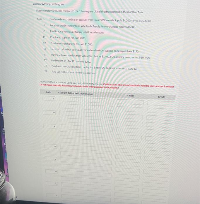  WILL RATE THANK YOU!! Current Attempt in Progress Blossom Hardware Store