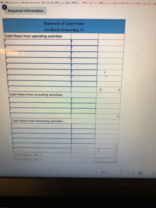 on May 1. The Gram Co. completed the following transactions during its