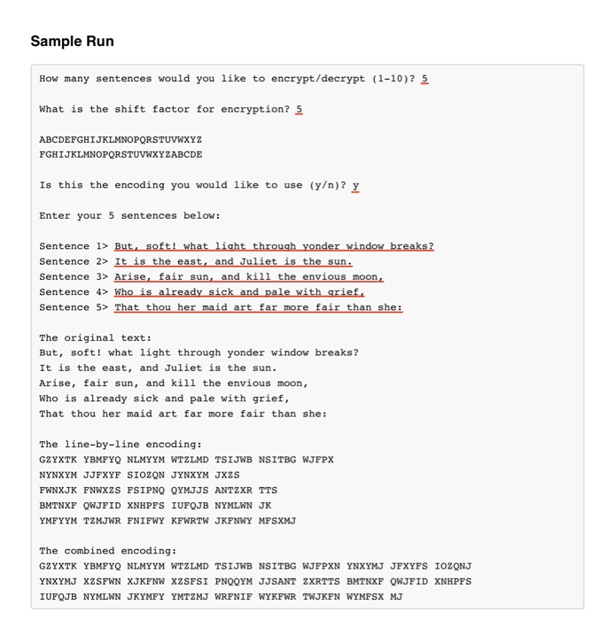 The program will ask how many String s it should process, between
